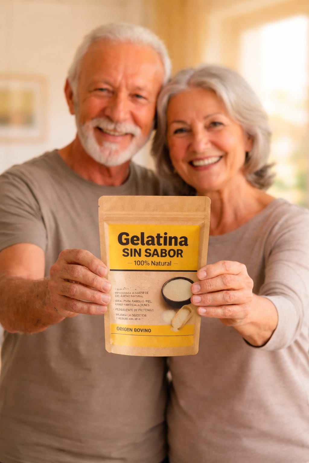 Gelatina sin Sabor 100% NATURAL – Colágeno de Origen Bovino